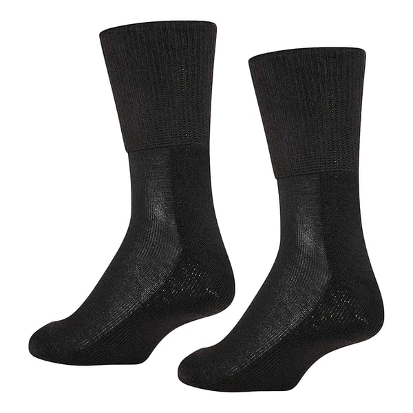 Soxy Womens/Ladies Plain Bamboo Extra Wide Diabetic Socks (Pack of 6)