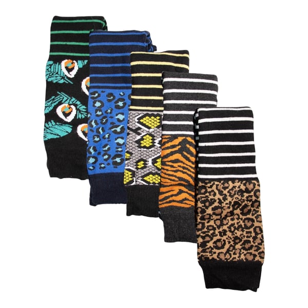Soxy Womens/Ladies Animal Print Socks (Pack of 5)