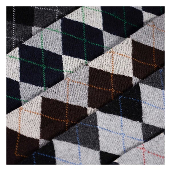 Soxy Mens Argyle Long Socks (Pack of 6)