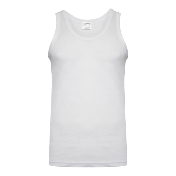 Keanu Mens Fitted Vest Top (Pack of 6)