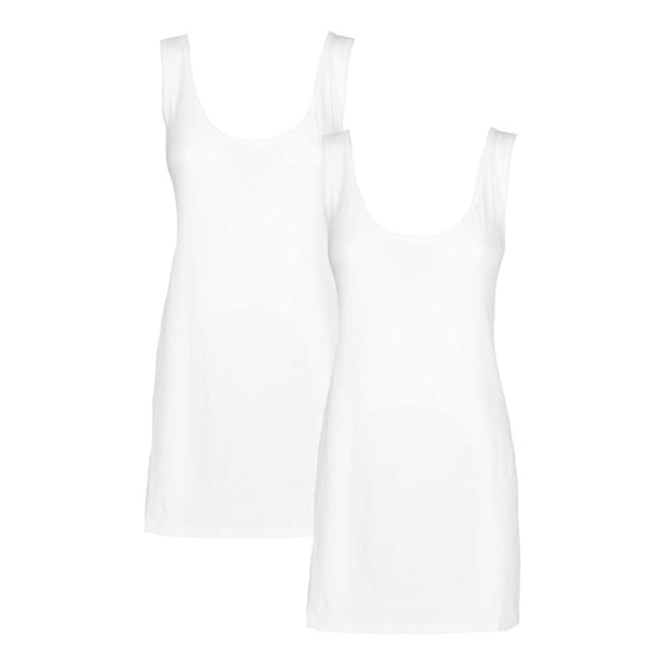Keanu Womens/Ladies Cotton Blend Vest Top (Pack of 2) Keanu Womens/Ladies Cotton Blend Vest Top (Pack of 2)