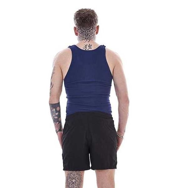 Keanu Mens Ribbed Cotton Blend Fitted Vest Top (Pack of 6)