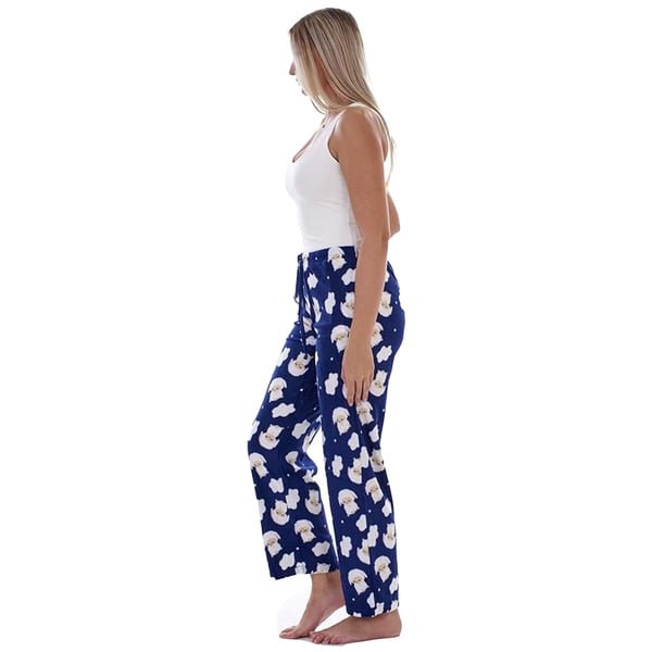 Keanu Womens/Ladies Fleece Lamb & Puppy Lounge Pants (Pack of 2)