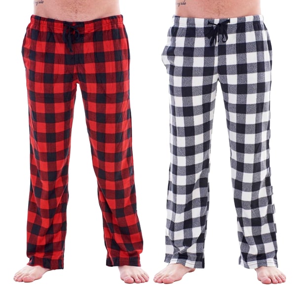 Keanu Loungebyxor för män i buffelrutigt mönster (2-pack)