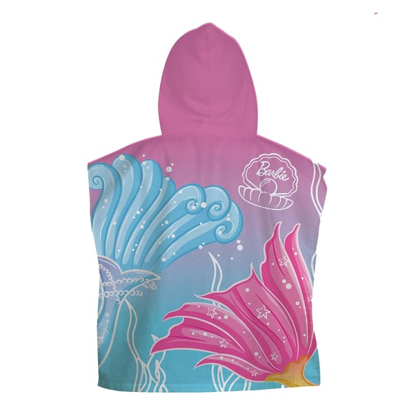 Barbie Lasten Merenneito Hupullinen Pyyhe