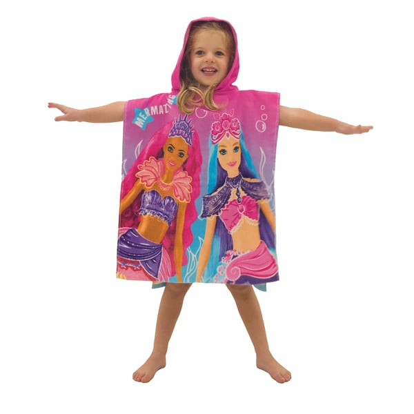 Barbie Lasten Merenneito Hupullinen Pyyhe