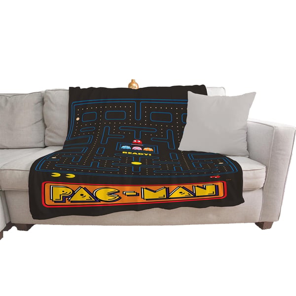 Pac Man Fleece Maze Blanket