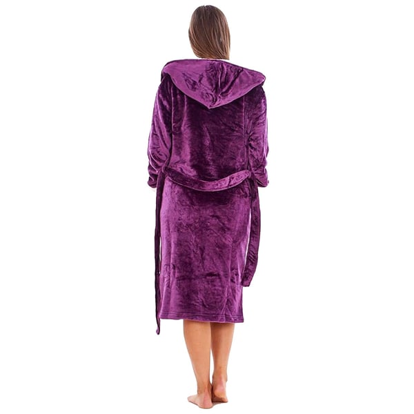 Keanu Womens/Ladies Shimmer Sherpa Fleece Dressing Gown