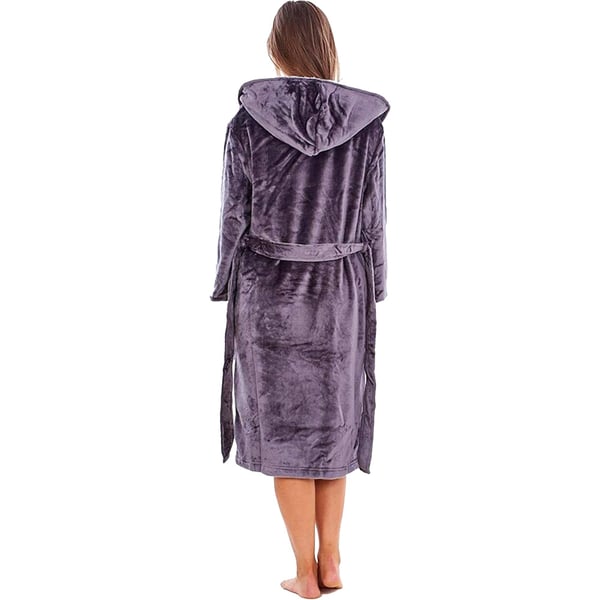 Keanu Womens/Ladies Shimmer Sherpa Fleece Dressing Gown