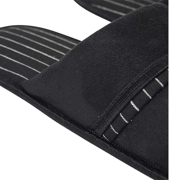 Keanu Mens Pinstripe Slip-on Mule Slippers