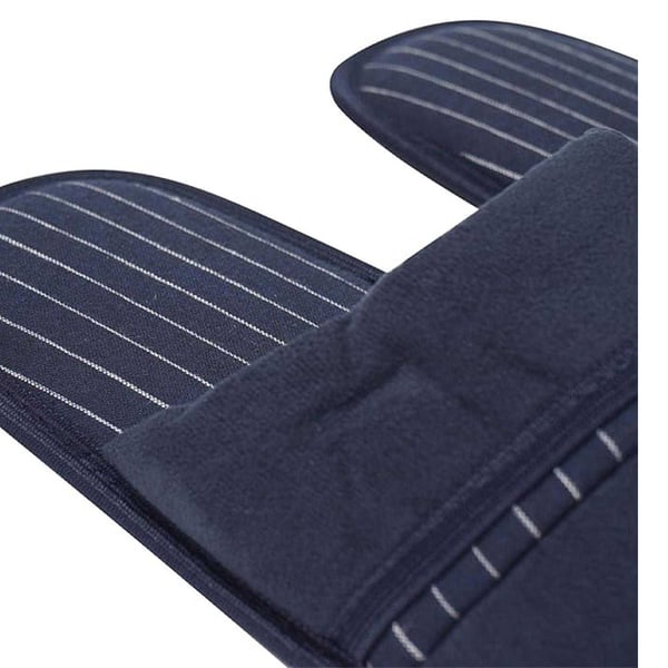 Keanu Mens Pinstripe Slip-on Mule Slippers