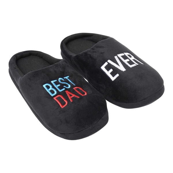 Keanu Mens Best Dad Ever Slip-on Mule Slippers