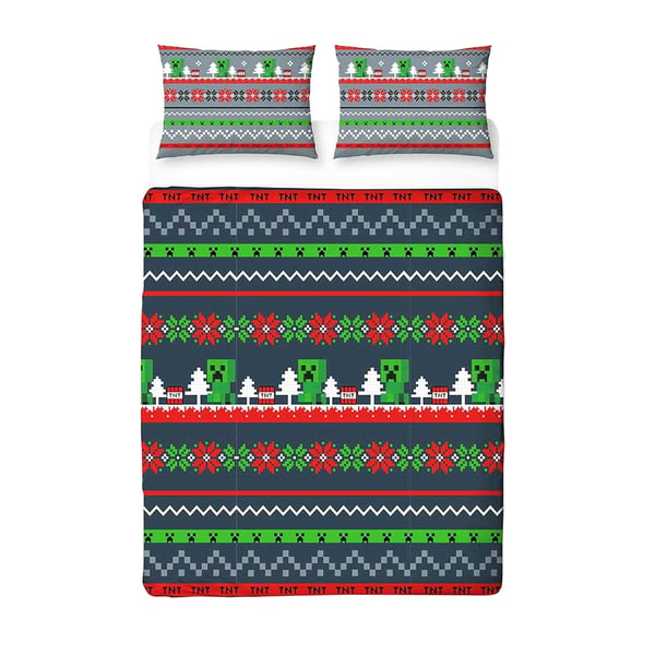 Minecraft Christmas Reversible Duvet Set
