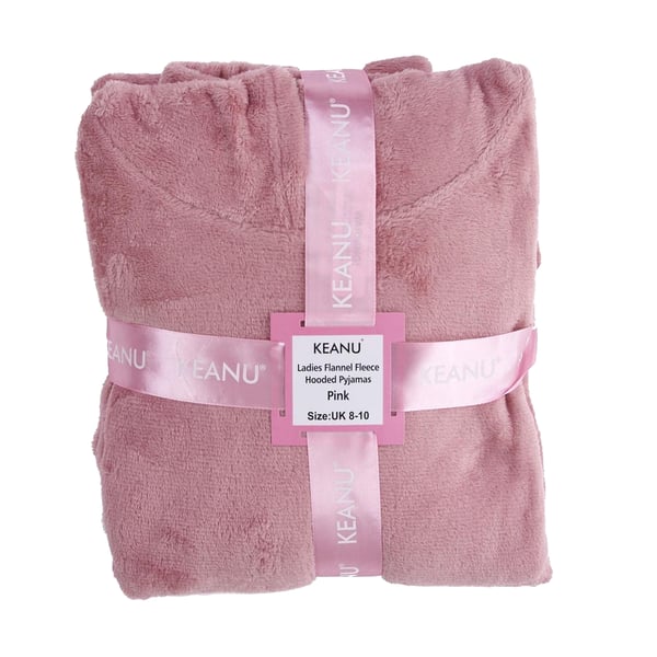 Keanu Womens/Ladies Zipped Long Pyjama Set
