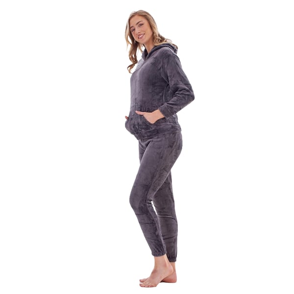 Keanu Womens/Ladies Zipped Long Pyjama Set