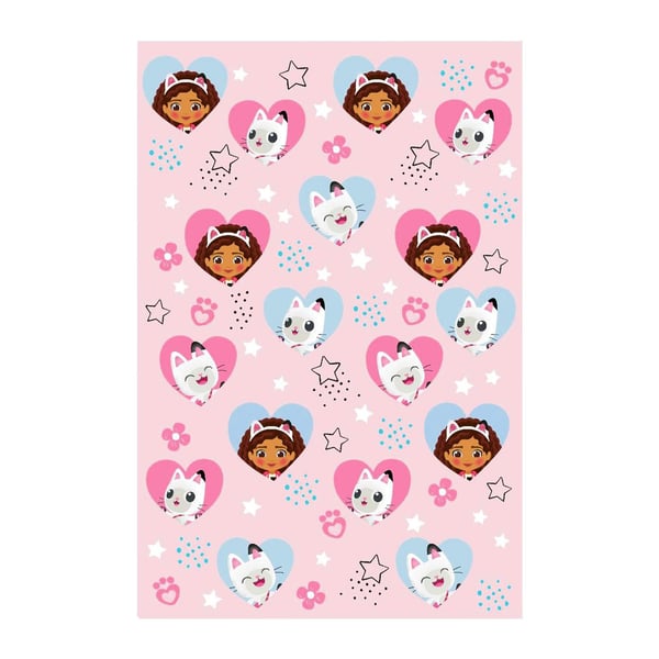 Gabby´s Dollhouse Fleece Gabby & Pandy Paws Blanket