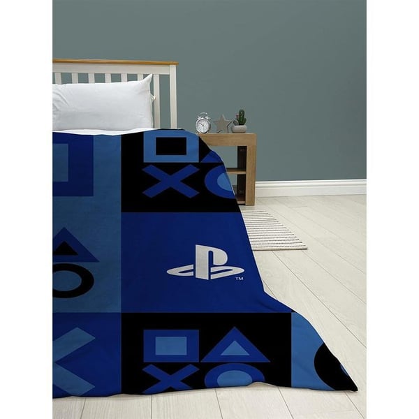 Playstation Tæppe i fleece med ikoner