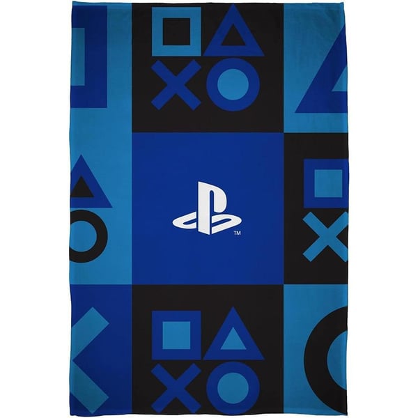 Playstation Tæppe i fleece med ikoner