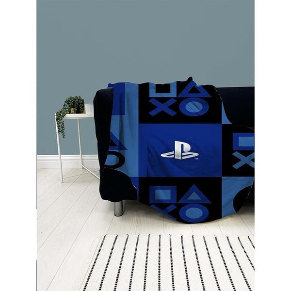 Playstation Tæppe i fleece med ikoner