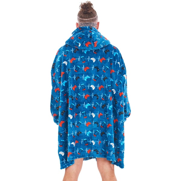 Gamer Childrens/Kids Controller Fleece Oversized Hoodie Blanket