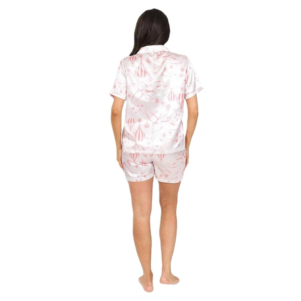 Dumbo Womens/Ladies Satin Short-Sleeved Short Pyjama Set