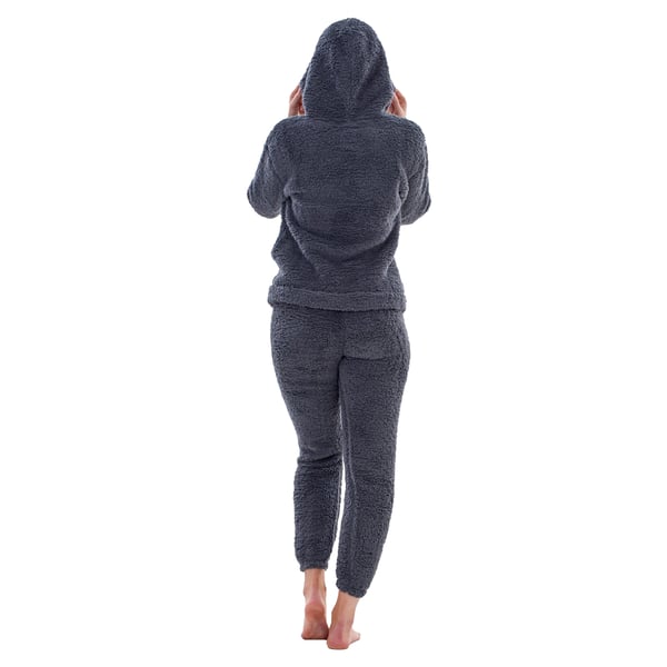 Keanu Womens/Ladies Borg Long Pyjama Set