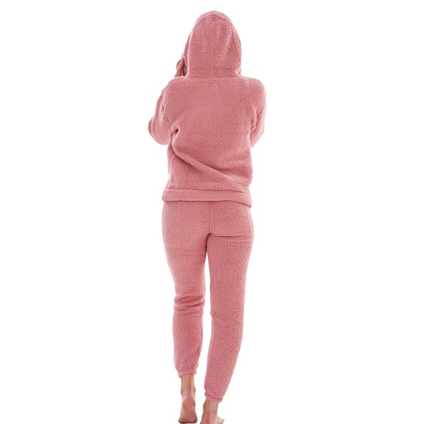 Keanu Womens/Ladies Borg Long Pyjama Set