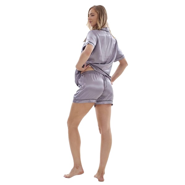 Keanu Womens/Ladies Satin Short-Sleeved Short Pyjama Set