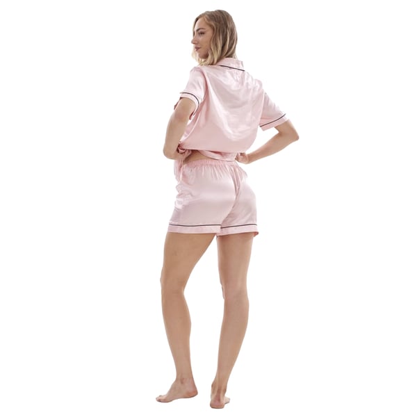 Keanu Womens/Ladies Satin Short-Sleeved Short Pyjama Set