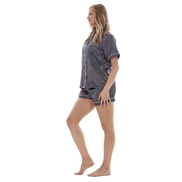 Keanu Womens/Ladies Satin Short-Sleeved Short Pyjama Set