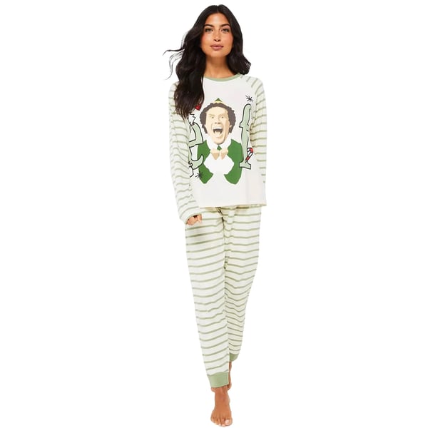 Elf Womens/Ladies Striped Long Pyjama Set