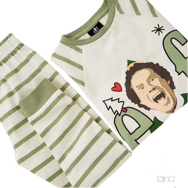 Elf Womens/Ladies Striped Long Pyjama Set