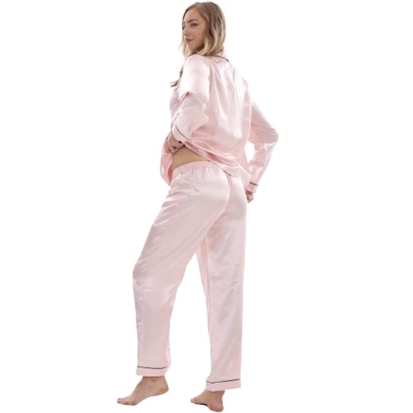 Keanu Womens/Ladies Satin Long Pyjama Set