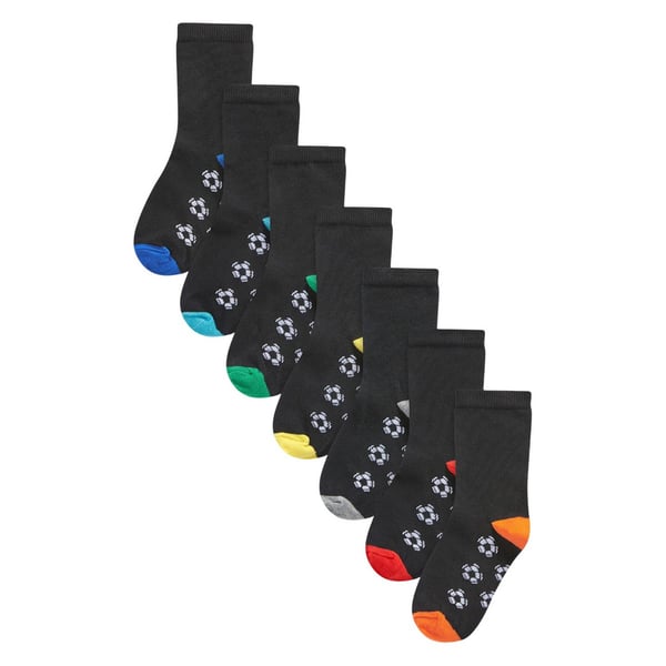 Ex Store Barn/Barn Fotboll Bomullsstrumpor (7-pack)