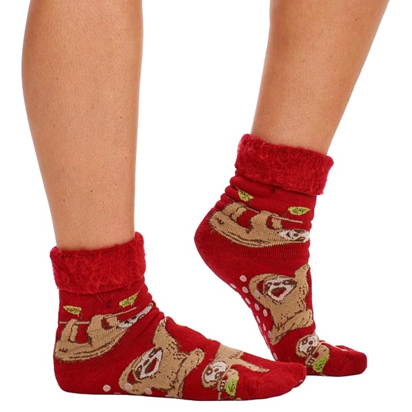 Soxy Womens/Ladies Animals Fleece Lined Thermal Socks (Pack of 4)