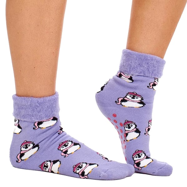 Soxy Womens/Ladies Animals Fleece Lined Thermal Socks (Pack of 4)