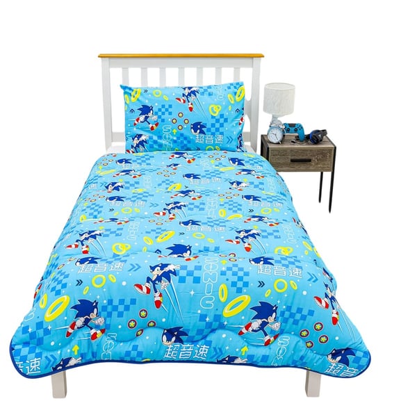 Sonic The Hedgehog Vändbart Påslakanset
