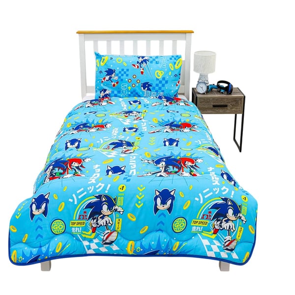 Sonic The Hedgehog Vändbart Påslakanset