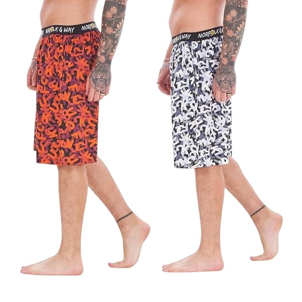 Norfolk Industries Mens Lounge Shorts (Pack of 2)