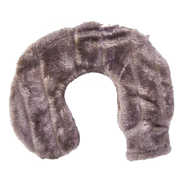 K Collection Plain 1.1L Fluffy Neck & Shoulder Hot Water Bottle