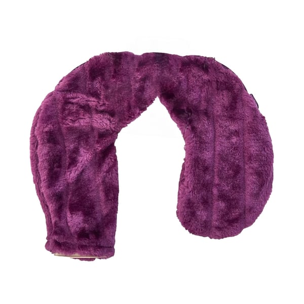 K Collection Plain 1.1L Fluffy Neck & Shoulder Hot Water Bottle
