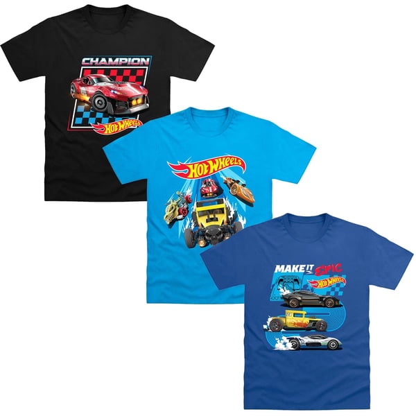 Hot Wheels Barn/Kids Make It Epic Champion T-shirt (3-pack)