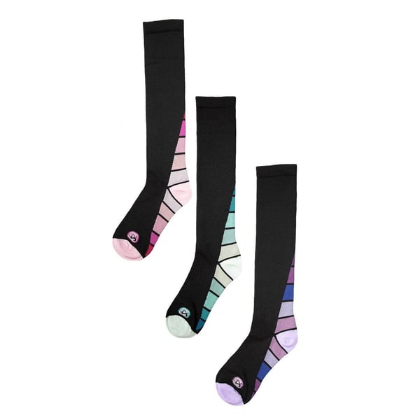 Soxy Womens/Ladies Compression Socks (Pack of 3)