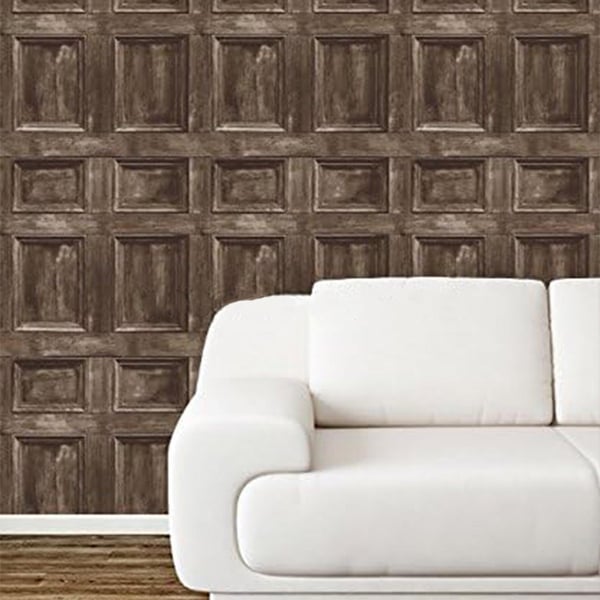 Fine Decor Tapet med träpanel
