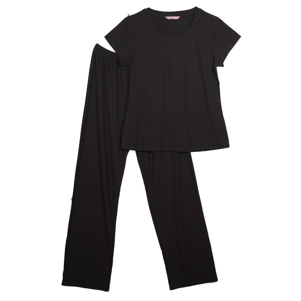 Keanu Womens/Ladies Viscose Ribbed Loungewear Set (Pack of 2)