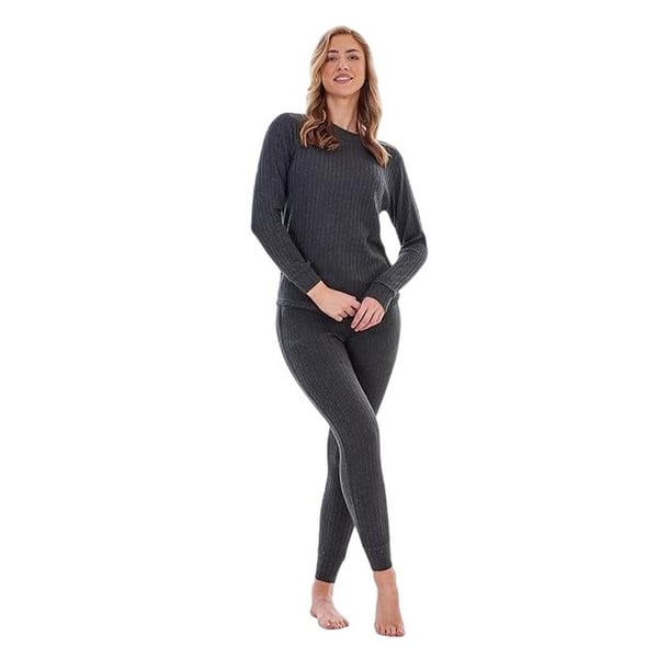 Keanu Womens/Ladies Ribbed Long Pyjama Set