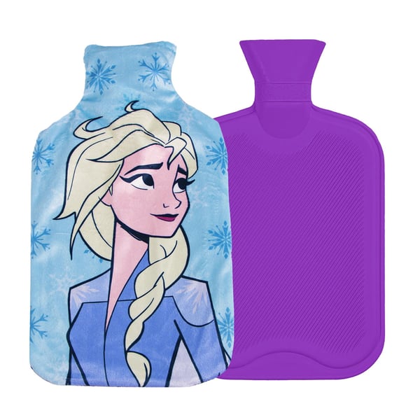 Frozen Reversible 2L Hot Water Bottle And Cover