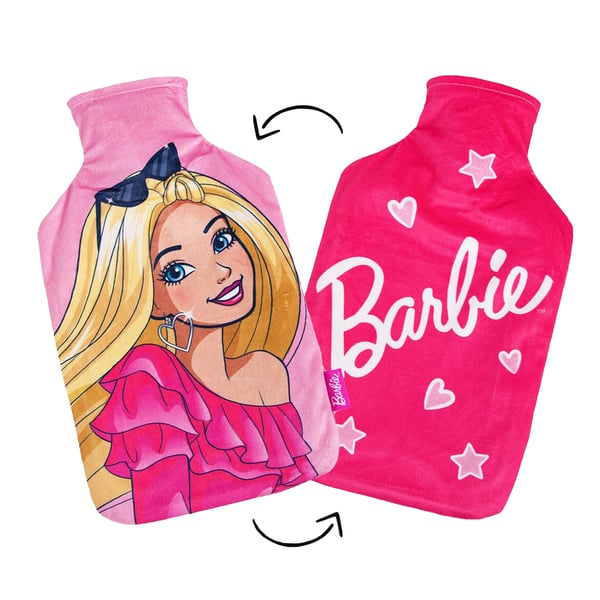 Barbie Reversible 2L Hot Water Bottle And Cover
