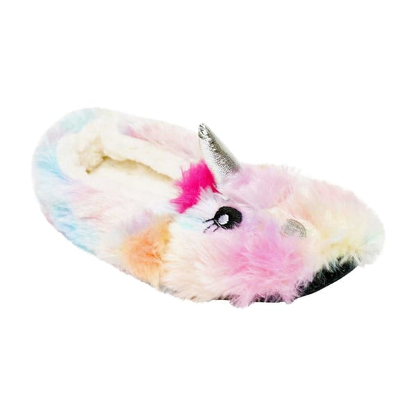 K Collection Womens/Ladies Unicorn Plush 3D Slippers