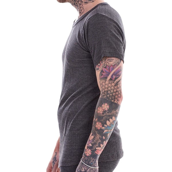 Heatforce Mens Thermal V Neck Short-Sleeved Base Layer Top (Pack of 3)